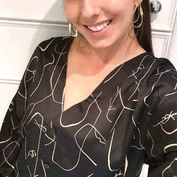 💖 2/$30 Gold hoop Hammered boho thick Chunky Cocktail party boho big earrings - Picture 17 of 17